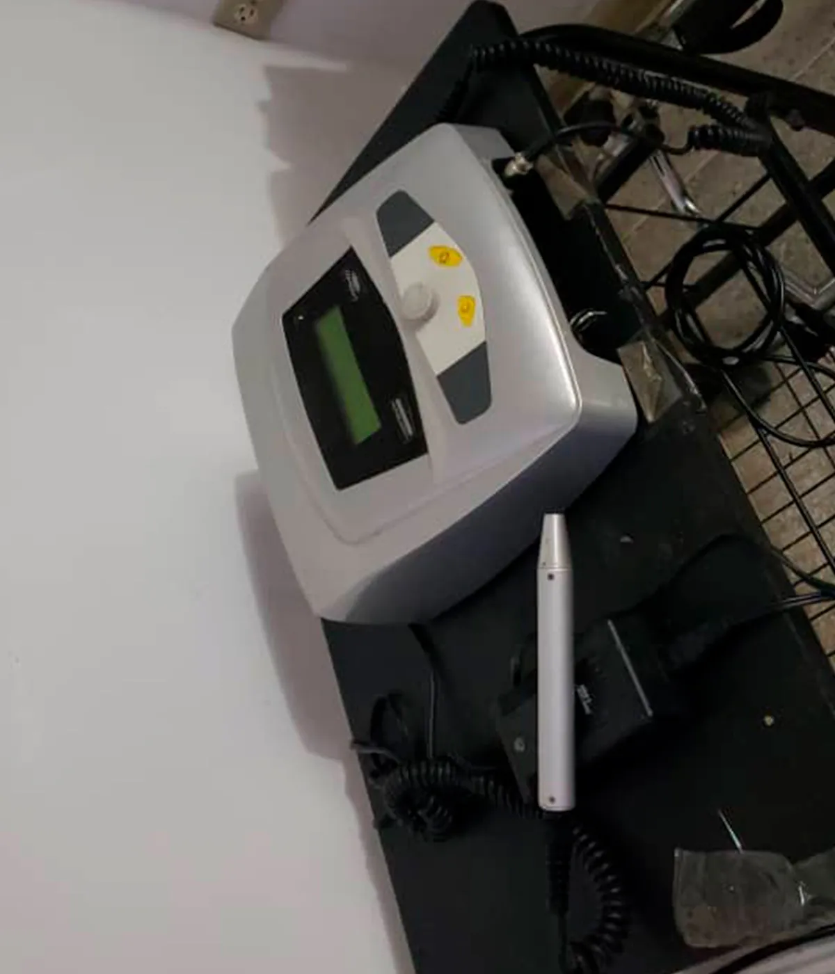 Aplicación de terapia láser